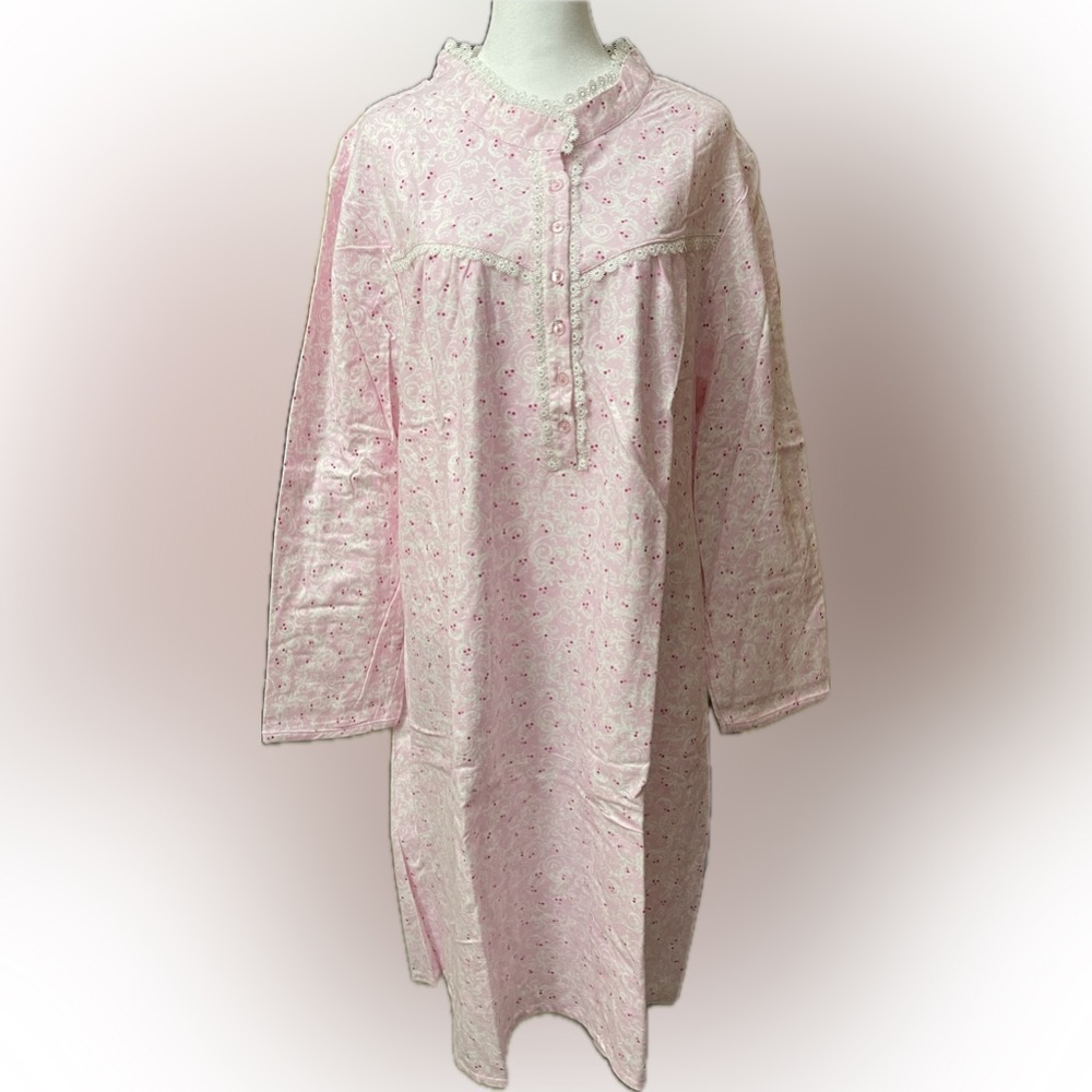 Pink Floral Women's Nightgown